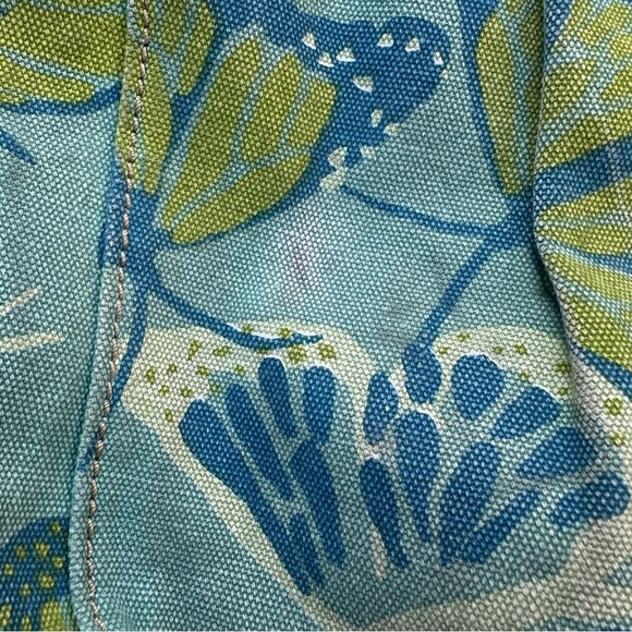 Fossil Canvas Leather Butterfly Floral Large Shoulder Tote Bag Hippie Boho READ - Picture 14 of 14